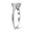 The Merola Ring, smalltop view on a hand