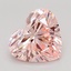 4.06 Ct. Fancy Intense Pink Heart Lab Grown Diamond