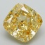 4.27 Ct. Fancy Intense  Yellow Cushion Lab Grown Diamond