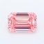 0.99 Ct. Fancy Vivid Pink Emerald Lab Grown Diamond