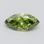 1.53 Ct. Fancy Vivid Green Marquise Lab Grown Diamond