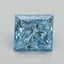 1.50 Ct. Fancy Vivid Blue Princess Lab Grown Diamond