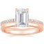 14K Rose Gold Luxe Viviana Diamond Ring (1/3 ct. tw.) with 2mm Comfort Fit Wedding Ring