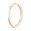 14K Rose Gold 1.5mm Quattro Wedding Ring, smallside view