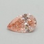 0.35 Ct. Fancy Vivid Pink Pear Lab Grown Diamond