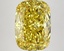 7.21 Ct. Fancy Vivid Yellow Cushion Lab Grown Diamond