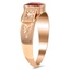 The Elysia Ring, smalltop view on a hand