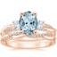 14KR Aquamarine Three Stone Petite Twisted Vine Diamond Bridal Set (1/2 ct. tw.), smalltop view