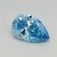 0.53 Ct. Fancy Vivid Blue Pear Lab Grown Diamond