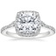 Platinum Luxe Aria Halo Diamond Ring (1/4 ct. tw.), smalltop view