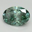 2.29 Ct. Fancy Vivid Pacific Green Oval Lab Grown Diamond