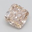 0.77 Ct. Very Light  Brown Cushion Lab Grown Diamond