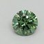0.62 Ct. Fancy Vivid Pacific Green Round Lab Grown Diamond