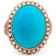 Retro Turquoise Cocktail Ring