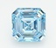 3.25 Ct. Fancy Intense  Blue Asscher Lab Grown Diamond