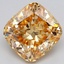2.08 Ct. Fancy Intense Yellow Orange Cushion Lab Grown Diamond