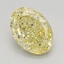 2.12 Ct. Fancy Intense Yellow Oval Lab Grown Diamond