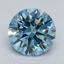3.09 Ct. Fancy Vivid Blue Round Lab Grown Diamond