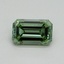 0.60 Ct. Fancy Vivid Pacific Green Emerald Lab Grown Diamond