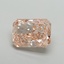 7.57 Ct. Fancy Intense Pink Radiant Lab Grown Diamond