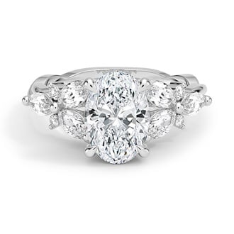 Custom Twisted Vine Lab Diamond Ring