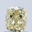 1.07 Ct. Fancy Yellow Cushion Lab Grown Diamond