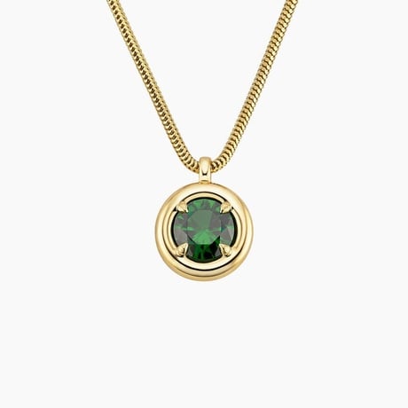 Andrea Moyo Green Tourmaline Bezel Pendant