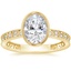 18K Yellow Gold Sinclair Art Deco Diamond Ring (1/6 ct. tw.), smalltop view