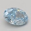 5.01 Ct. Fancy Vivid Blue Oval Lab Grown Diamond