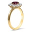 The Lauri Ring, smalltop view on a hand