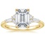 18K Yellow Gold Yvonne Diamond Ring, smalltop view