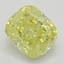 1.02 Ct. Fancy Intense Yellow Cushion Diamond