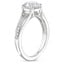 18K White Gold Tressa Split Shank Diamond Ring, smallside view