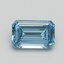 0.70 Ct. Fancy Vivid Blue Emerald Lab Grown Diamond