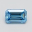 1.51 Ct. Fancy Vivid Blue Emerald Lab Grown Diamond