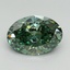 3.31 Ct. Fancy Vivid Green Oval Lab Grown Diamond
