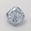 1.01 Ct. Fancy Intense Blue Cushion Lab Grown Diamond