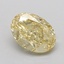 1.01 Ct. Fancy  Yellow Oval Lab Grown Diamond