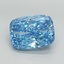 9.07 Ct. Fancy Vivid Blue Cushion Lab Grown Diamond