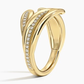 Jane Goodall Olive Branch Lab Diamond Ring (1/8 ct. tw.)