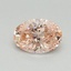 0.53 Ct. Fancy Vivid Pink Oval Lab Grown Diamond