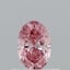 0.46 Ct. Fancy Vivid Pink Oval Lab Grown Diamond