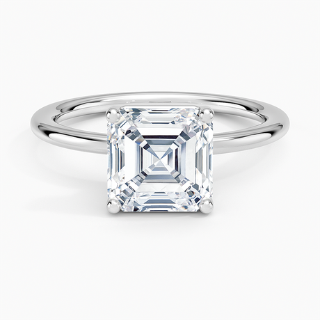 18K White Gold Gwen Perfect Fit Solitaire Ring