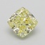 1.00 Ct. Fancy  Yellow Cushion Lab Grown Diamond