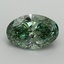 1.53 Ct. Fancy Vivid Pacific Green Oval Lab Grown Diamond