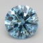 1.79 Ct. Fancy Vivid Blue Round Lab Grown Diamond