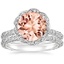 18KW Morganite Nova Diamond Bridal Set (3/4 ct. tw.), smalltop view