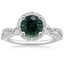18K White Gold Luxe Willow Halo Diamond Ring (2/5 ct. tw.), smalltop view