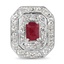 Art Deco Ruby Vintage Ring