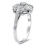 The Samella Ring, smalltop view on a hand